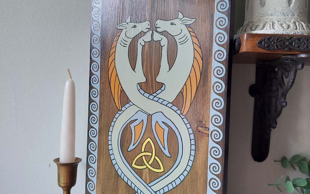 Gothic Kelpie Wall Piece
