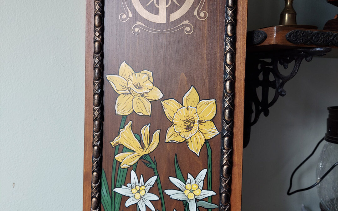 Floral Sunwheel Panel