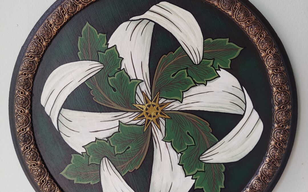 Floral Flyflot Wall Medallions