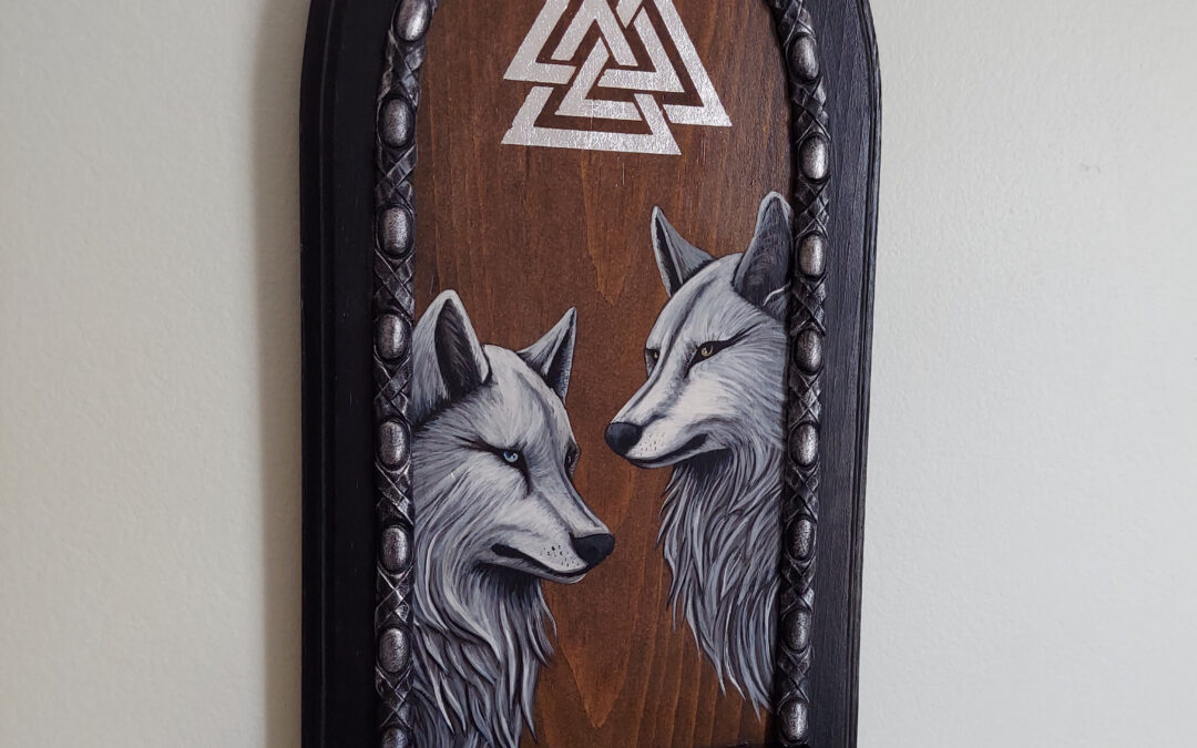 Geri & Freki Ritual Sconce