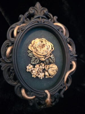 Neutral Autumnal Florals and Serpent Frame